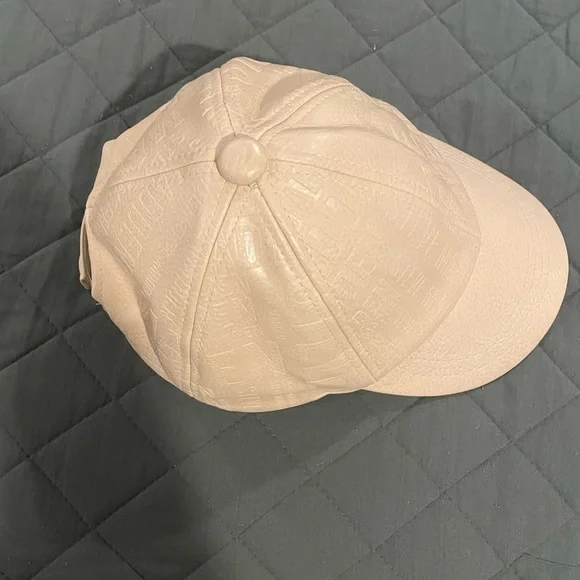 Steve Madden Cream Embossed Cap - Picture 3 of 5